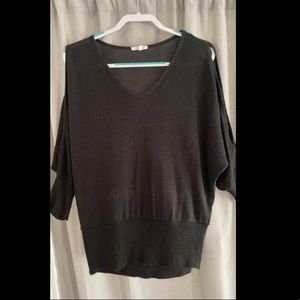 Cold shoulder sweater